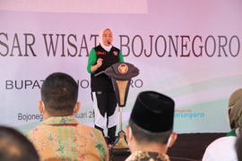 SAMBUTAN BUPATI ANNA MU'AWANAH PADA PERESMIAN PASAR WISATA BOJONEGORO